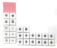 24 Nickels from Various Eras (See Desc.)
