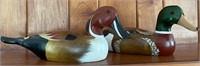 Pair of Decorative Wooden Duck Decoys
