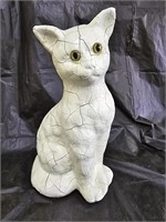 Paper Mache Cat Sculpture