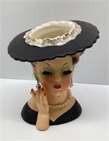 Vintage 1958 Napco lady head vase C3343 A -