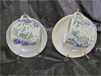 Vintage German Brother & Sister Cups and Saucers
