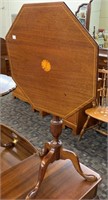 Inlaid Mahogany Tilt Top Table