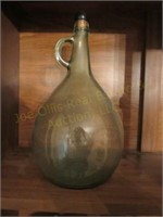 Vintage Alexander glass wine bottle with stopper