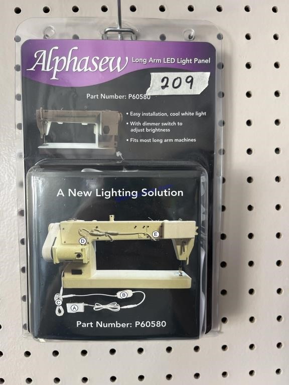 Alphasew long arm led light panel