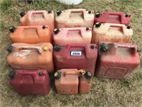 11 Assorted Jerry Cans