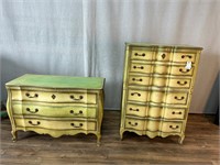 Antique Ox Bow Froont Chest &  Dresser