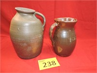 Two Vintage Pottery Jugs