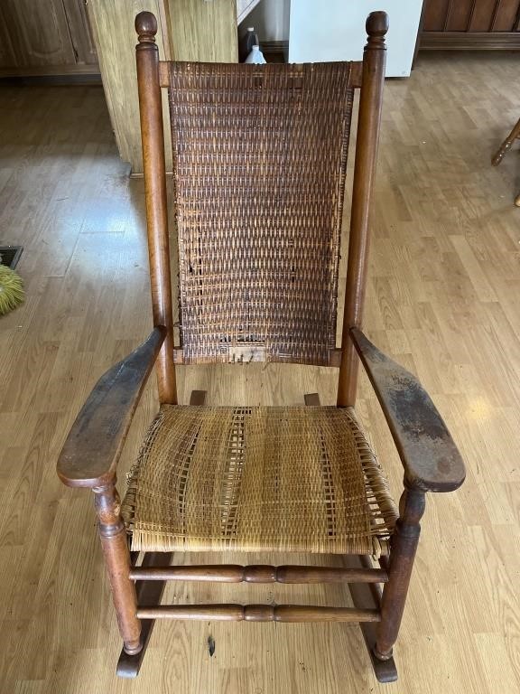 Rocking chair. Seat and back need repair