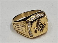 Nice Looking Masonic Masons Men's Ring