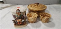 Assorted Stoneware & (1) Hummel/Goebel Figurine