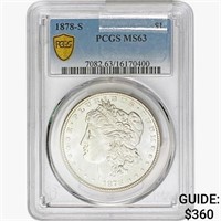 1878-S Morgan Silver Dollar PCGS MS63