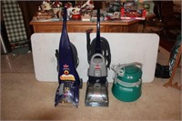 (3) Bissell Steam Vacuum Rug Cleaning Units