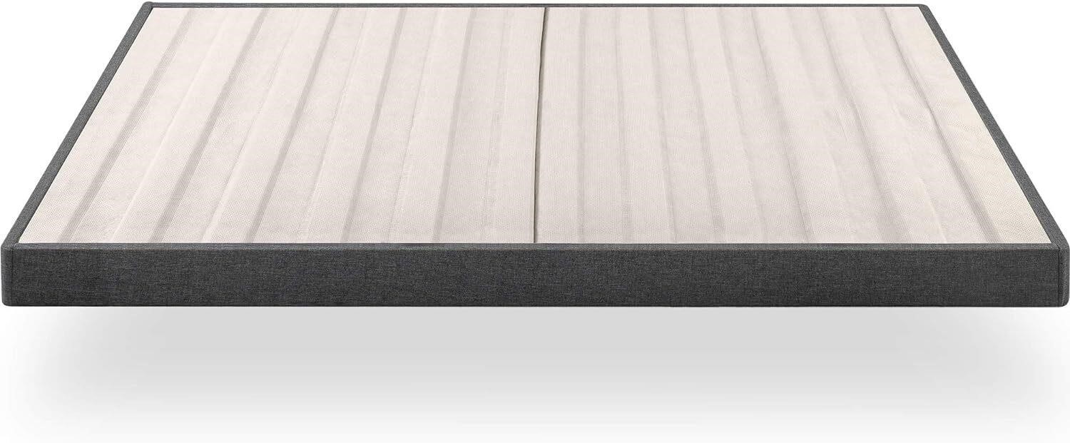 ZINUS Upholstered Metal and Wood Box Spring  Full