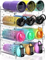 Areforic Water Bottle Organizer - 4 Pack Stackable