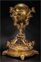 Copper gold-plated celestial globe