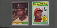 Bob Gibson 1961 Topps #211 & 1969 Topps #432