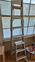 6 step ladder and 2 step ladder lot