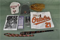 Orioles/Ravens memorabilia; as is