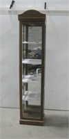 Display Cabinet W/ Glass Shelves Light Works See