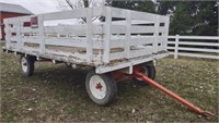 Hay Wagon with Wood Sides