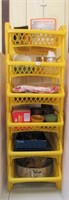 6 Basket Stacking Organizer & Misc Kitchen Gadgets