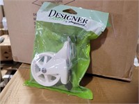 (8) Designer White 3" Casters