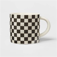 Drinkware Mug Checkerboard White