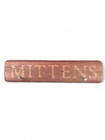 Primitive Style MITTENS Wooden Wall Decor Hanger