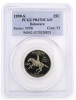 1999-S PR67DCAM Quarter