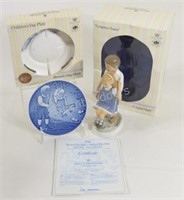 Bing & Grondahl Denmark Figurine & Matching Plate