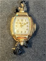 14K Gold Bezel Bulova Wrist Watch