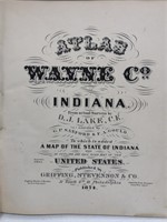 Wayne county Indiana atlas 1874