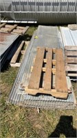 Pile of 10' Rusted Corrugated Steel