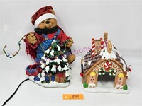 Partylite Gingerbread House, Lighted Bear