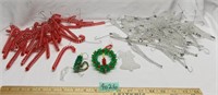 Lot of Beaded Christmas Ornaments