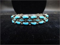 Vtg. Navajo Turquoise Cuff Bracelet