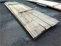 (30)Pcs Rough 1-Side Pine Lumber