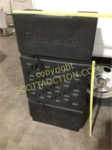 Featherlite portable expo booth background in