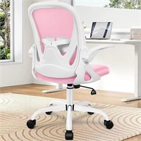 Primy Ergonomic Desk Chair White / Pink
