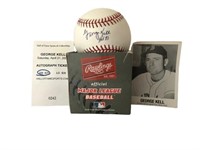 George Kell Signed Baseball, Trading Card and Sign