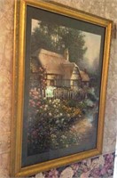 Tudor Cottage by Sergon Framed Print
