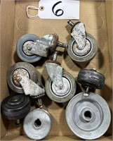 Set of Castors and Pulleys