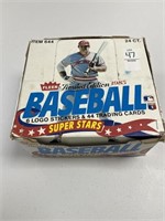 1985 FLEER BASEBALL SUPER STARS BOX 24 PACKS