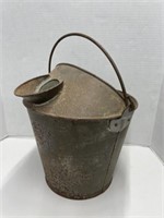 Vintage Metal Milk Bucket