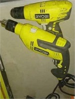 RYOBI DRILLS X2