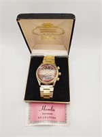 (N) Bolivia Electra Goldtone Wrist Watch in