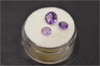 1.70 Ct. Round Brilliant Cut Amethyst Gemstones