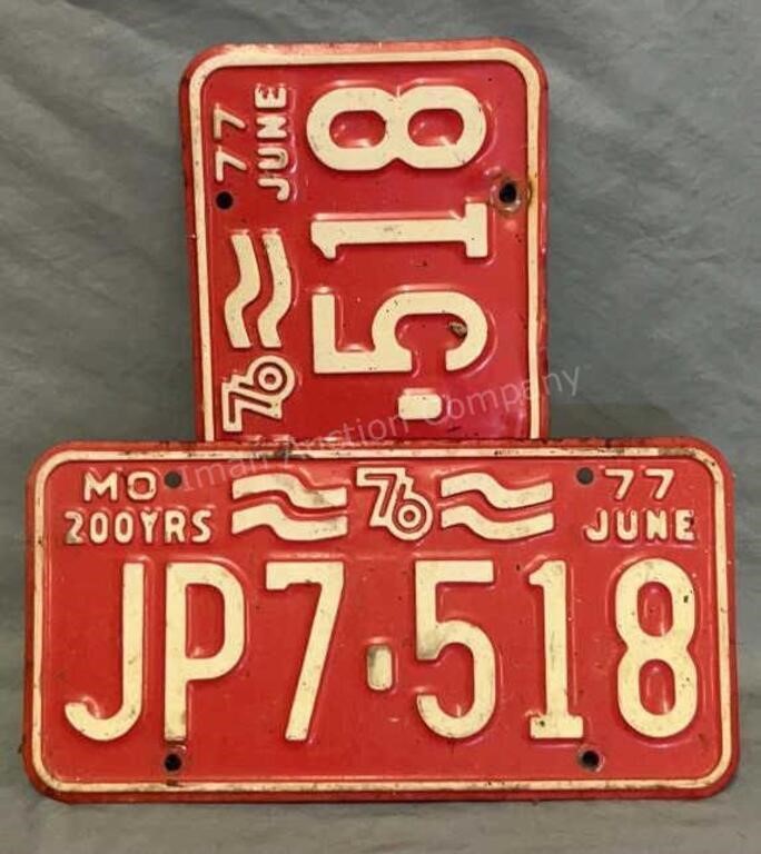 1977 License Plates