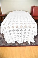 Hand Crafted Single Bed Cotton Crocheted Cover