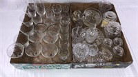 Assortment of clear glass